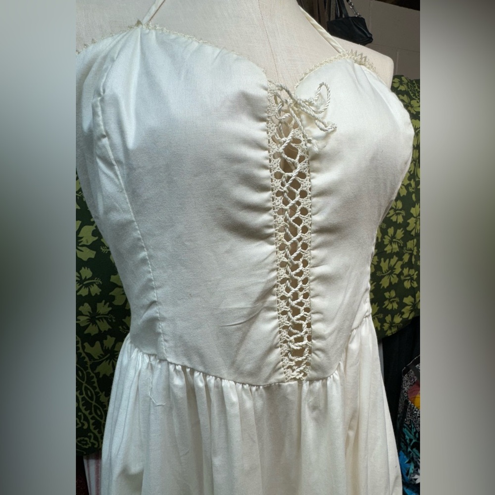 Vintage Bill Burman Lace Up Midi Dress - Size 11